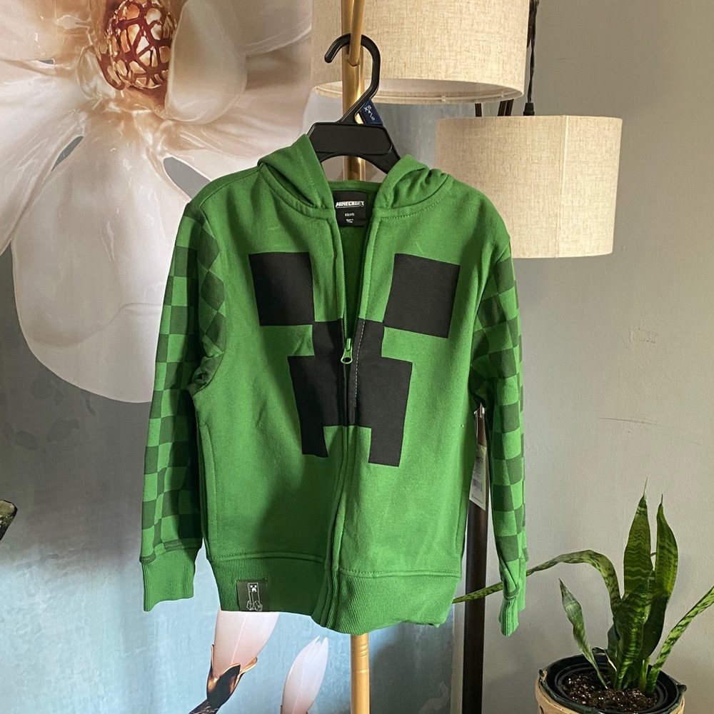 Minecraft Green Kids Jacket size 4/5‎ NWT